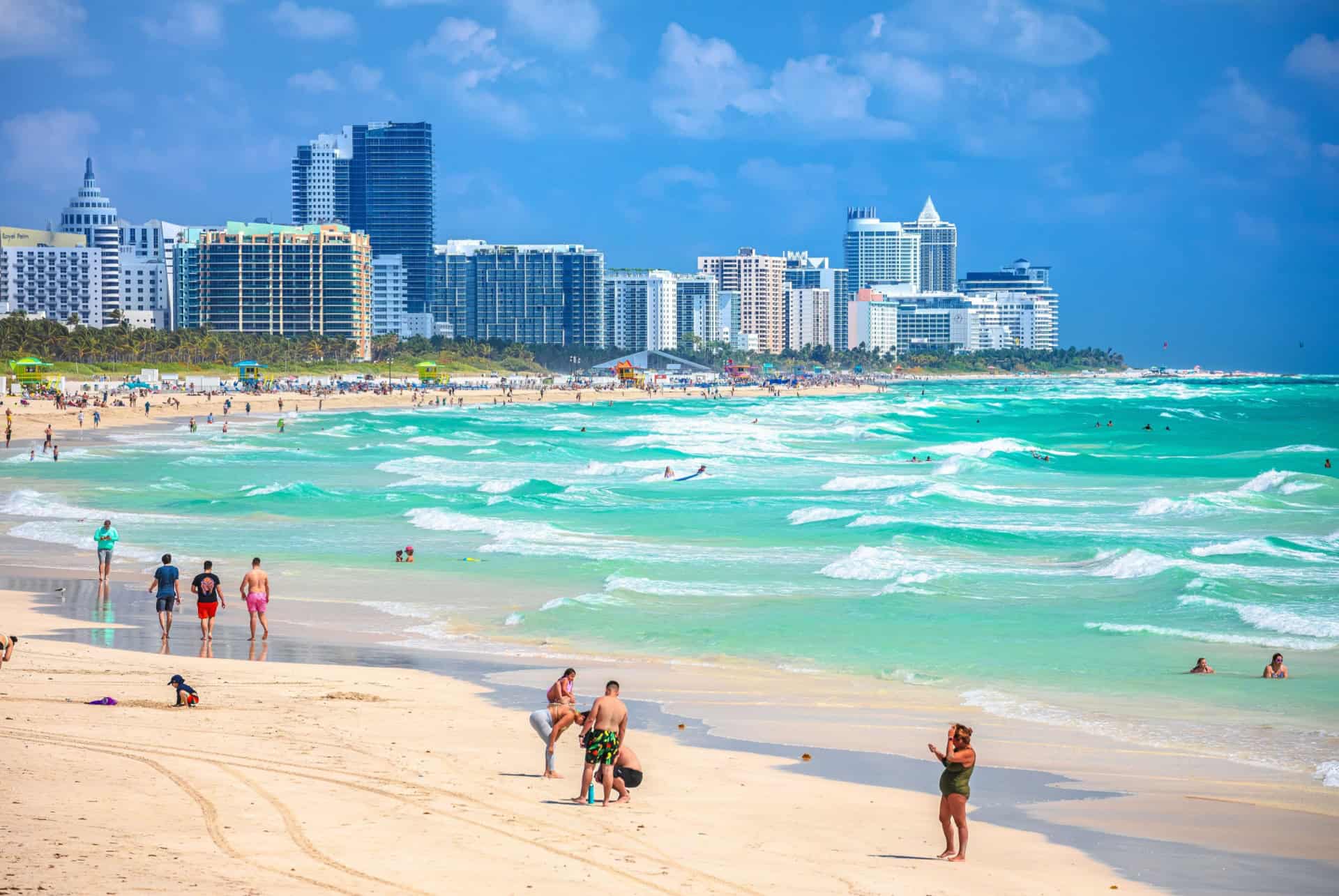 touristes a miami beach