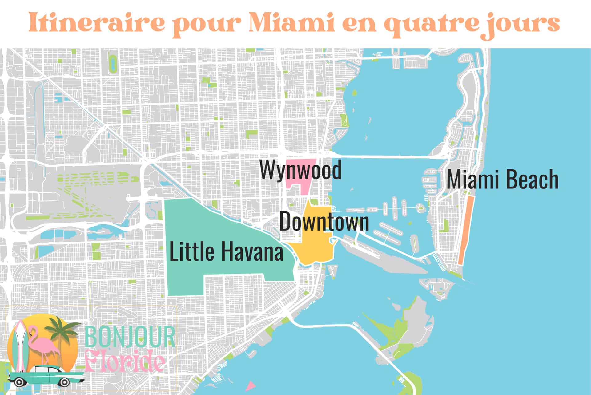 miami 4 jours map bfl miami 4 jours map bfl